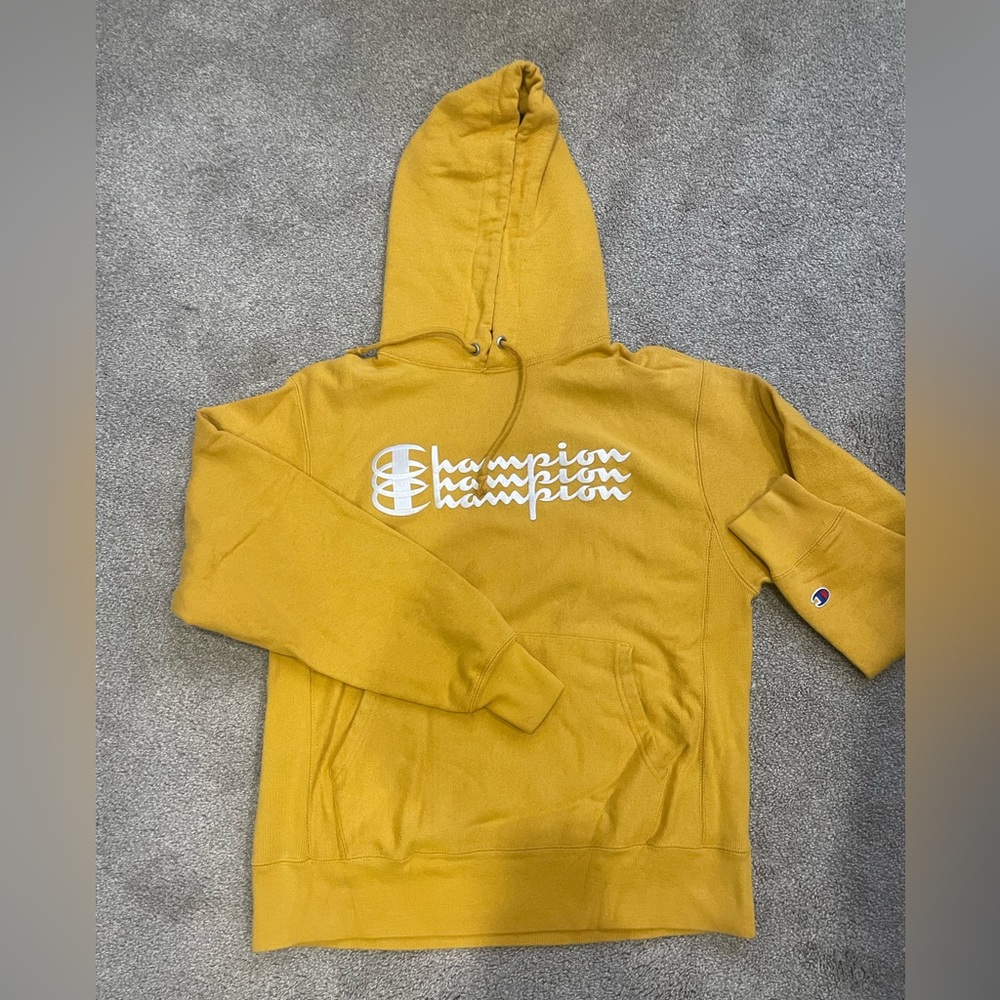 Yellow Champion Hoodie